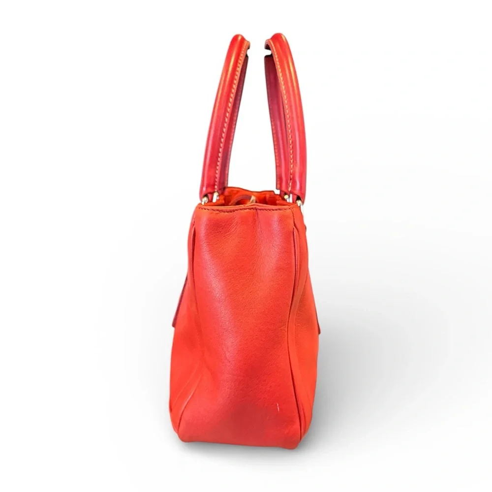 Vintage Coach Red Leather Tote Bag Good Condition
